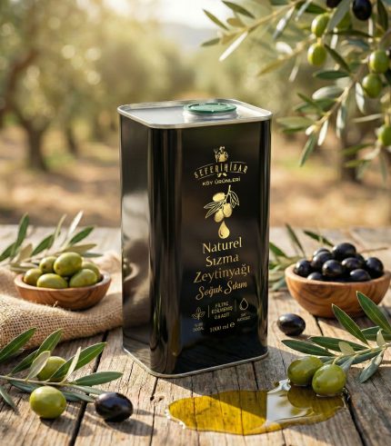Naturel Sızma Zeytinyağı 1 Lt Soğuk Sıkım Filtresiz