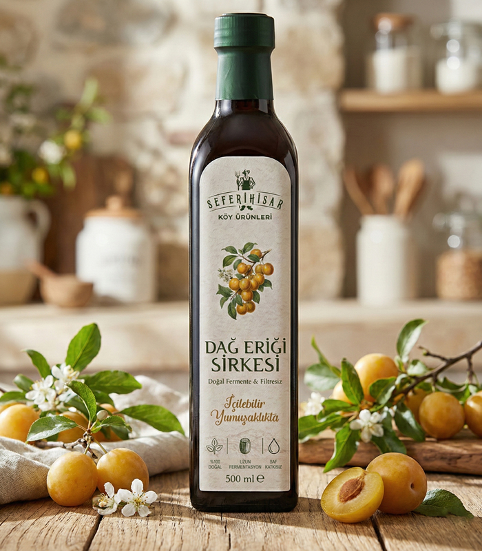 Doğal Dağ Eriği Sirkesi