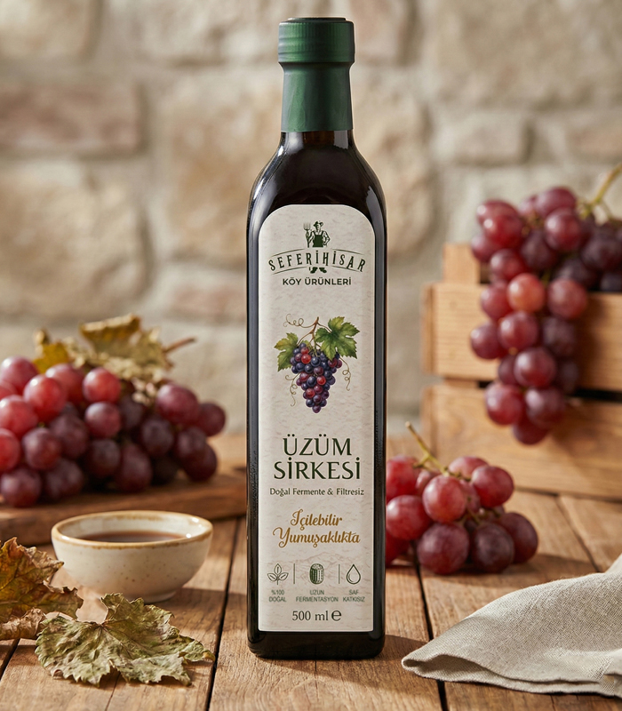 Seferihisar Köy Ürünleri 46 Doğal Üzüm Sirkesi