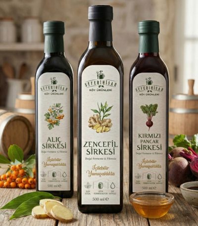 Doğal fermente sirke seti
