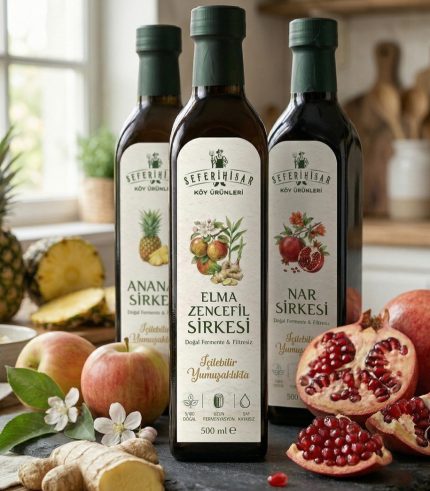 Doğal meyve sirkesi seti