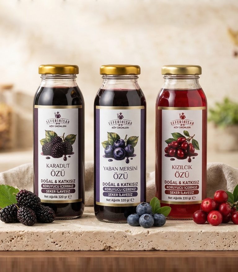 Doğal meyve özü paketi