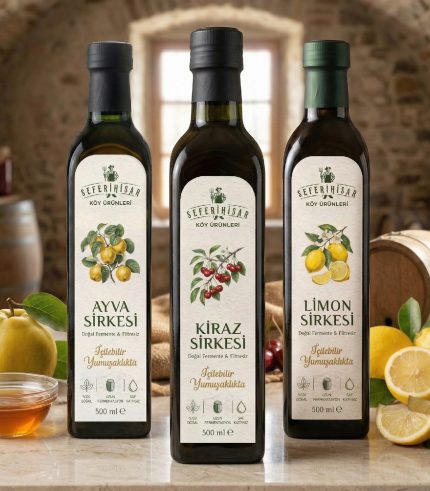 Doğal meyve sirkesi seti